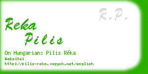 reka pilis business card